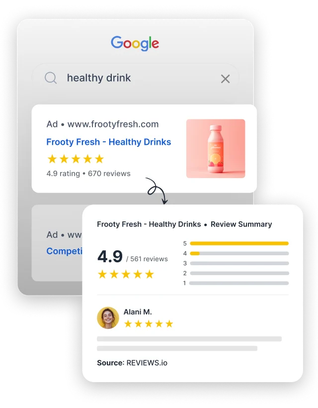 Google Seller Ratings UI