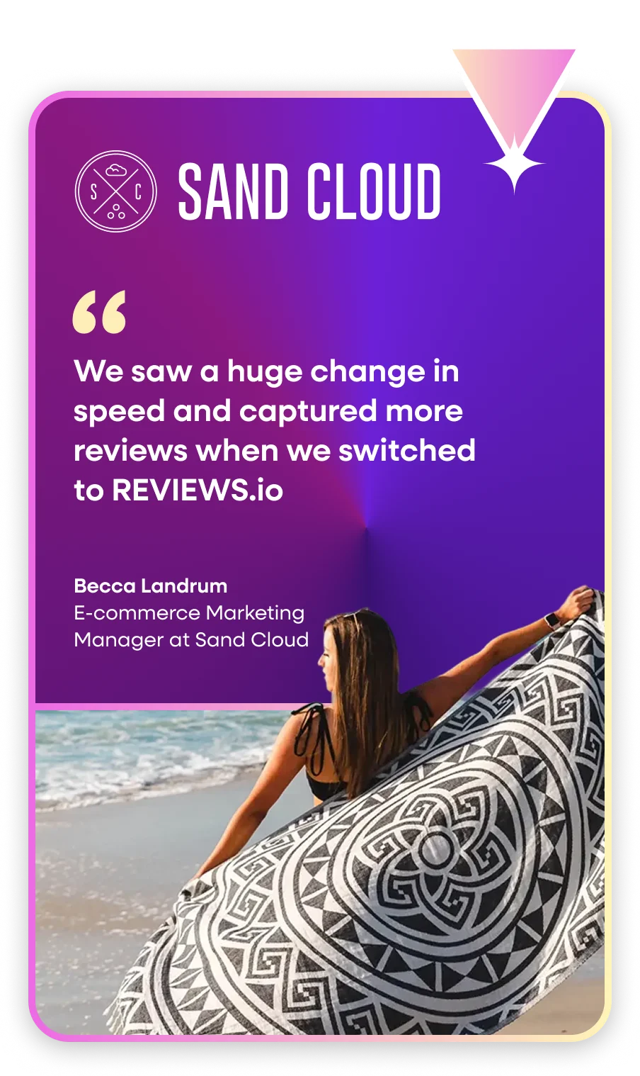 Sand Cloud testimonial